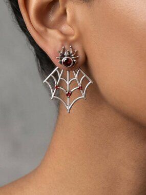 Creative Front & Back Halloween Fashion Spider & Spider Web